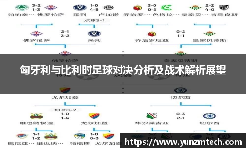 匈牙利与比利时足球对决分析及战术解析展望